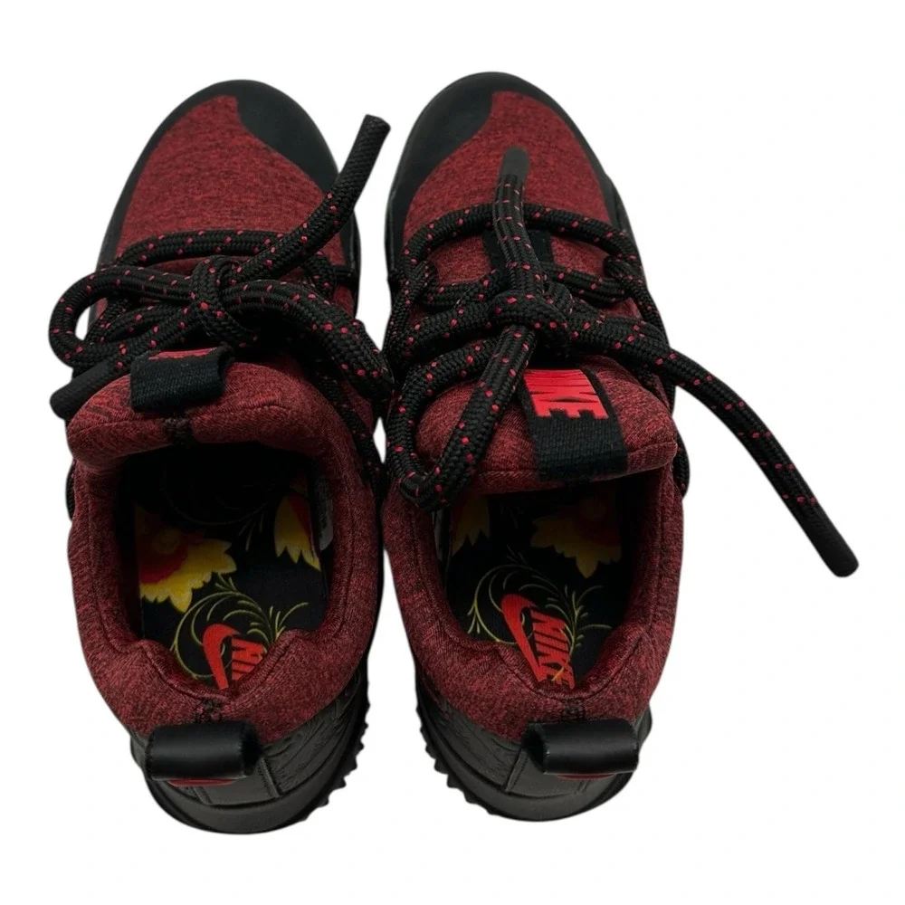 Nike City Loop Floral Shoes Womens 6.5 Black/University‎ Red Sneakers AJ1694-001